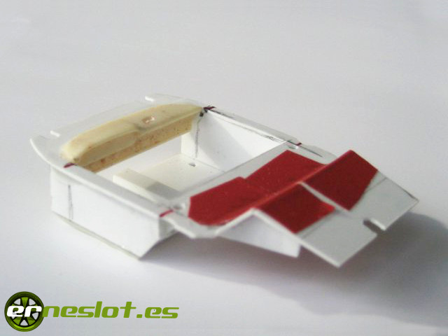 Complete interior for a slot car